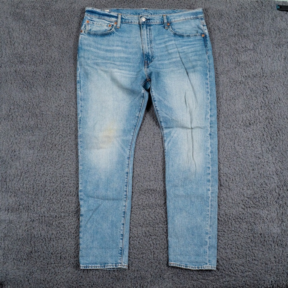 Levis Jeans Mens 38x32 Blue 512 Slim Taper Big E Premium Denim Stretch‎
